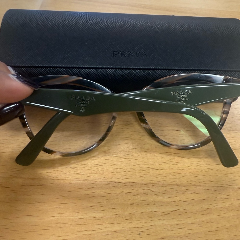 Prada Tortoise Shell Glasses with Black Case